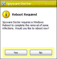 A Reboot is Required After Cleaning Spyware Infections